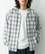 オンブレチェックロングスリーブシャツ