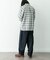 オンブレチェックロングスリーブシャツ