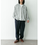 オンブレチェックロングスリーブシャツ