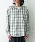 オンブレチェックロングスリーブシャツ