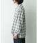 オンブレチェックロングスリーブシャツ