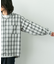 オンブレチェックロングスリーブシャツ