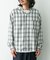 オンブレチェックロングスリーブシャツ