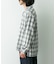 オンブレチェックロングスリーブシャツ