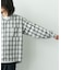 オンブレチェックロングスリーブシャツ