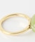 SMELLY so’　oval yellow jade ring