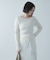 『洗濯可／防花粉』SKINProofアシメヘムボートネックセーター