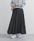 タフタランダムプリーツスカート