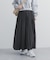 タフタランダムプリーツスカート