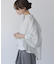 エアリーコットンタックボリュームブラウス