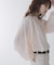 エアリーコットンタックボリュームブラウス