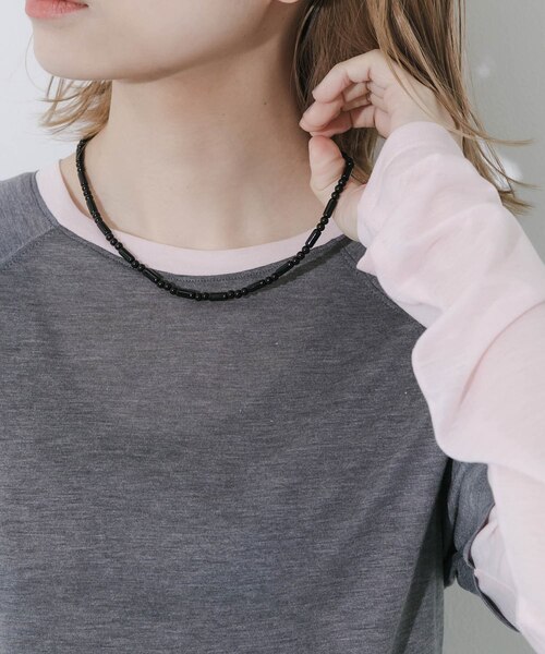 ステンレスブラックビーズネックレス｜アーバンリサーチの通販｜&mall