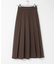 『撥水／防花粉』SKINProofフロントプリーツスカート