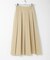 『撥水／防花粉』SKINProofフロントプリーツスカート
