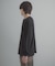 ワッフルヘンリーネックロングTシャツ