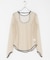 ANDRESD　RIBBONS DRESS×SHEER TOPS