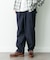 デニムライクイージーワイドパンツ