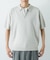 SILK NOIL スキッパーポロニット