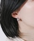 ステンレスウェーブメタルピアス