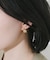 ステンレスウェーブメタルピアス
