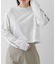 FORK&SPOON　スリーブロゴクロップドTシャツ