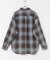 オンブレーチェックレギュラーカラーシャツ
