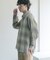 オンブレーチェックレギュラーカラーシャツ