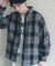オンブレーチェックレギュラーカラーシャツ