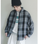 オンブレーチェックレギュラーカラーシャツ