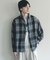 オンブレーチェックレギュラーカラーシャツ