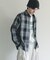 オンブレーチェックレギュラーカラーシャツ