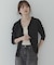 『WEB限定』ワッフルフリルVネックカーディガン