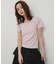 ラウンドネックリブTシャツ(半袖)