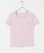 ラウンドネックリブTシャツ(半袖)