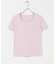ラウンドネックリブTシャツ(半袖)