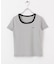ラウンドネックリブTシャツ(半袖)
