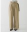 『3サイズ展開』ベルト付きタックワイドチノパンツ