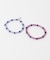 ミックスカラービーズ2セットブレスレット