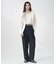 new basic　HIGH TWIST WOOL PANTS