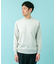 LIFE STYLE TAILOR　ハイゲージクルーネック長袖ニット