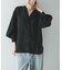 ブロードカラーレスブラウス