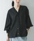 ブロードカラーレスブラウス