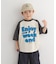 ロゴプリントラグランTシャツ(KIDS)