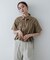 クロップドペプラムシャーリングシャツ