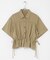 クロップドペプラムシャーリングシャツ
