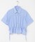 クロップドペプラムシャーリングシャツ