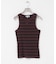 GANNI　SOFT COTTON RIB TANK TOP
