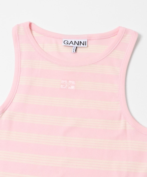 GANNI SOFT COTTON RIB TANK TOP｜アーバンリサーチの通販｜&mall