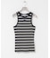 GANNI　SOFT COTTON RIB TANK TOP