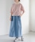 FORK&SPOON　綿麻デニムスカート